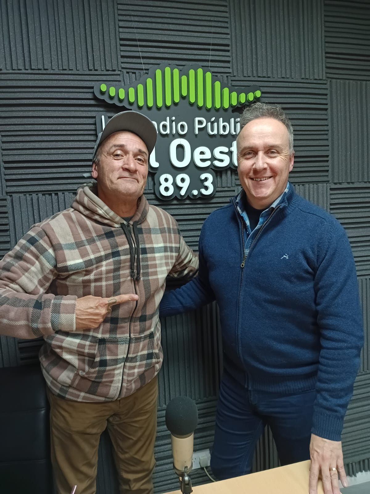 Adrian Oddos y Pablo Piana en el estudio la RPO, Marcelo Chiaradia