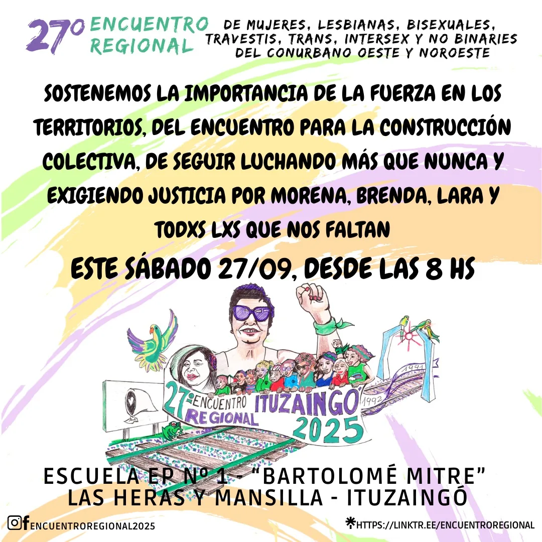 Flyer del 27º encuentro feminista