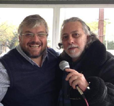 Martin Ripari y el poeta Walter Saavedra
