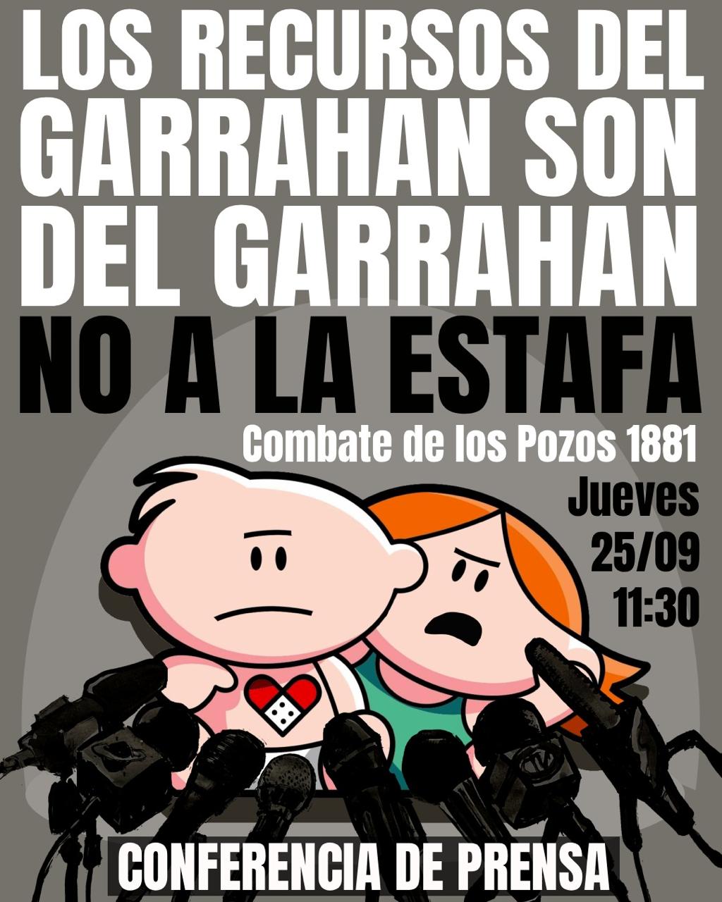 ¡NO A LA ESTAFA! El flyer del Garrahan para el llamado al paro del jueves