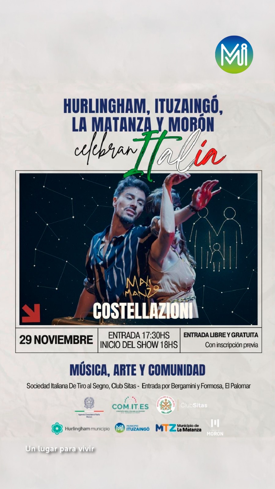 Hurlingham, Ituzaingó, La Matanza y Morón celebran Italia