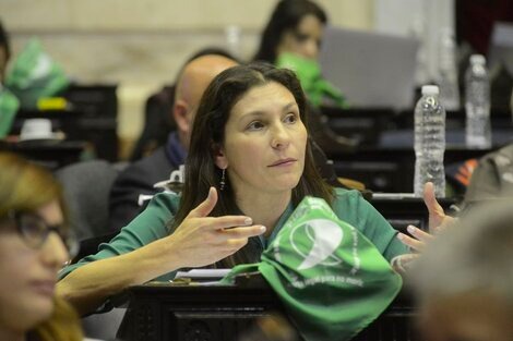Monica Macha en el congreso