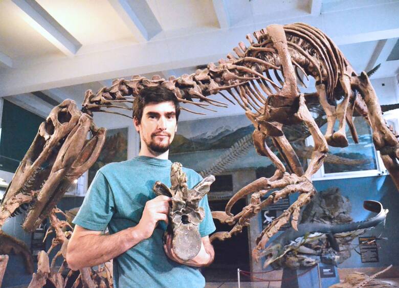 Mauro Aranciaga, paleontólogo del CONICET.