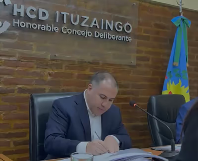 Juan Manuel Alvarez Luna, presidente del Honorable Concejo Deliberante de Ituzaingó