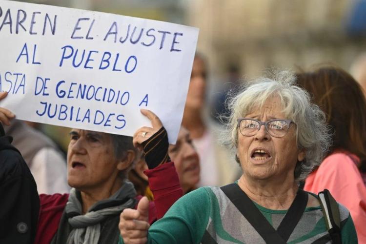 Alicia Navarro, pertenece al Movimiento de Jubilados CABA