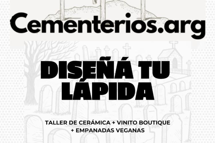 flyer diseño lápida personalizada