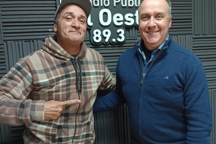 Adrian Oddos y Pablo Piana en el estudio la RPO, Marcelo Chiaradia