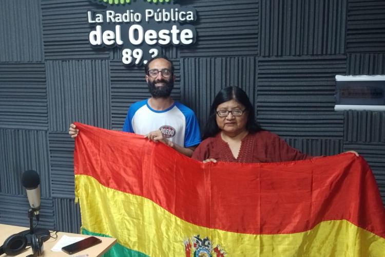 Manu de Seamos Libres y Norah Chambai