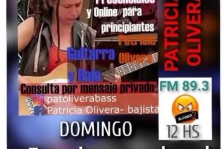 Archivo de imagen: flyer de Patricia Olivera