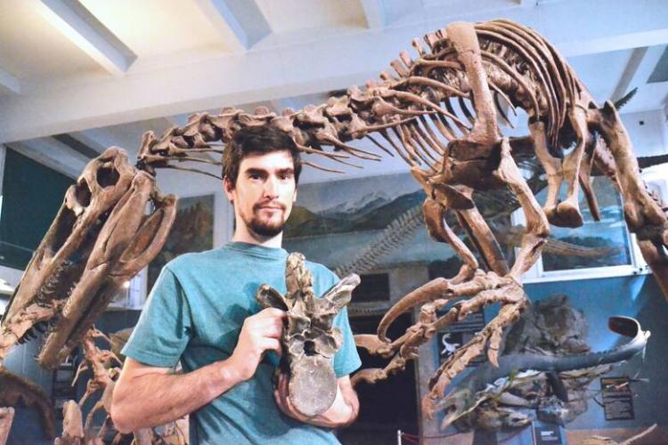 Mauro Aranciaga, paleontólogo del CONICET.
