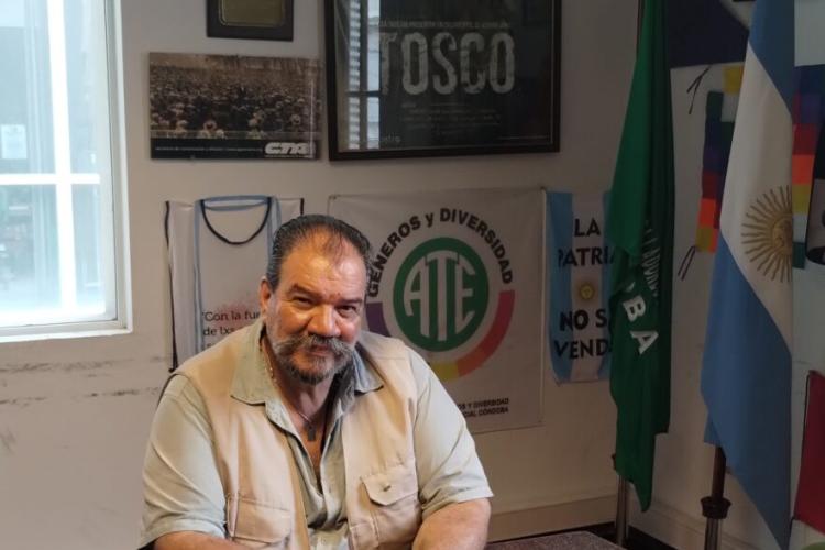Flavio Vergara ecretario de Convenios Colectivos del Consejo Directivo de ATE Nacional